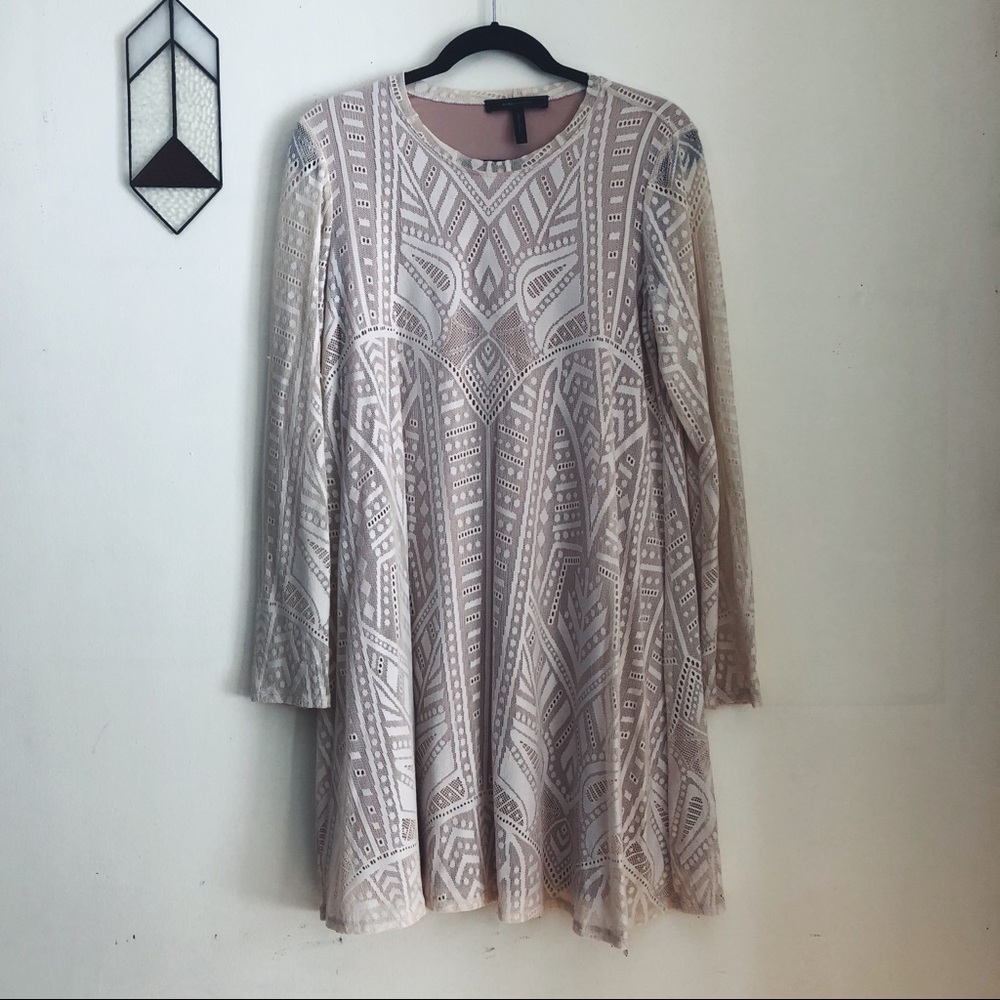 BCBG Natyly Geometric Knit Dress